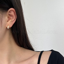 925 серебряные серьги с цирконием микро-паве EJEW-Q804-03G