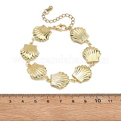 Bracelet à maillons en forme de coquillage en acier inoxydable 304 pour femme&nbsp;BJEW-JB13624