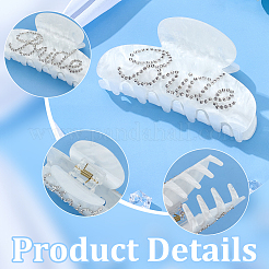 Акриловые коготь заколки&nbsp;OHAR-WH0001-26