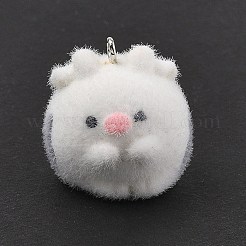 Pendentifs en résine floquée&nbsp;FIND-A061-02H