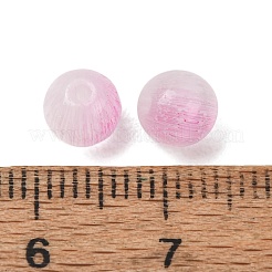 ペイントガラスビーズを焼く  模造キャットアイ  ラウンド  ツートン  ピンク  5.5x6mm  穴：1.2mm  約4000個/1000g&nbsp;GL-CBA5BF9-04C