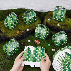 16 шт. коробки для конфет из крафт-бумаги с футбольным узором&nbsp;CON-OC0001-65B