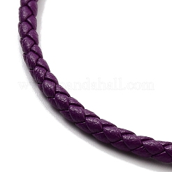 Fabricación de pulseras redondas trenzadas de imitación de cuero.&nbsp;BJEW-H610-01G-10