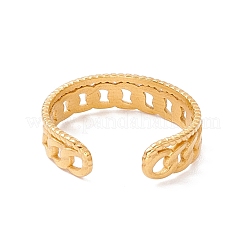 Cadenas de eslabones de acero inoxidable 304 con revestimiento iónico (IP) y forma de anillo abierto&nbsp;RJEW-H107-10G
