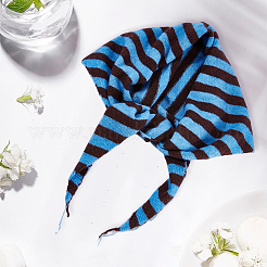Sciarpa triangolare in maglia a righe in poliestere per donna&nbsp;AJEW-CY0003-06