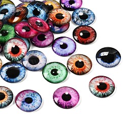 Cabochon in vetro trasparente stampato&nbsp;GL-CBAA22A-05