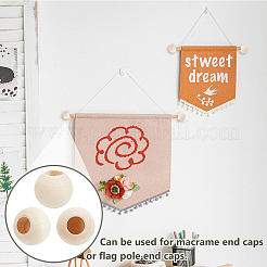 Perle en bois&nbsp;WOOD-WH0026-47B