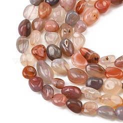 Filo di perline di agata naturale&nbsp;G-P623-A02-02