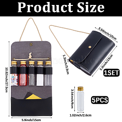 Сумки для хранения специй из искусственной кожи для кемпинга ABAG-WH20005-44B