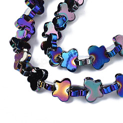 Гальваническое покрытие нитей бусин из натуральных пресноводных раковин SHEL-S278-030