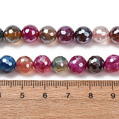 Galvani natürliche Achat Perlen Stränge&nbsp;G-B191-A07-8mm-11