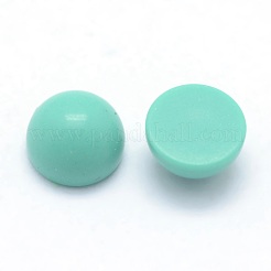 Cabochon sintetico verde turchese&nbsp;G-P393-R09-4mm