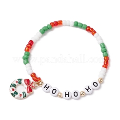 3 set di braccialetti elastici in vetro&nbsp;BJEW-MZ00106