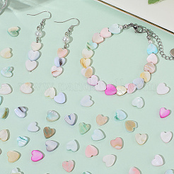 2 нити бусин-ракушек натурального цвета макарон SHEL-SC0001-88C