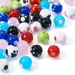 40шт 8 цвета бусины лэмпворк ручной работы LAMP-TA0001-54A