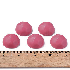 オペークアクリルカボション  多面カット  半円  濃いピンク  23x22x11mm  約140個/500g&nbsp;MACR-S373-138-A09