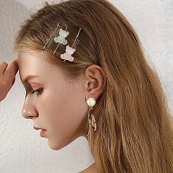 20шт. полупрозрачные декоден-кабошоны из смолы медведя&nbsp;RESI-YW0004-48