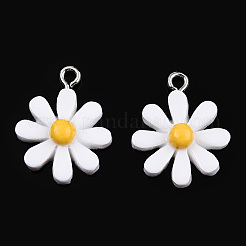 Подвески из непрозрачной смолы&nbsp;RESI-WH0037-01B