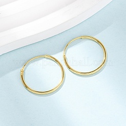 Серьги-кольца из стерлингового серебра s925&nbsp;EJEW-C179-05A-G