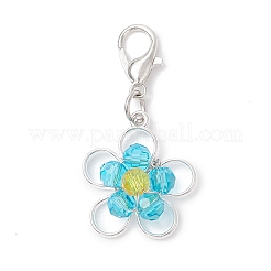 Подвесные украшения из сплава и стекла&nbsp;HJEW-JM04592