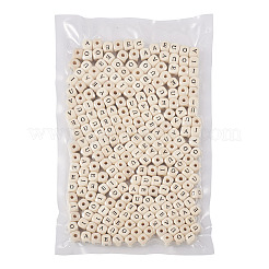 250 pz. 5 stili di perline di legno schima naturale stampate&nbsp;WOOD-KS0001-23