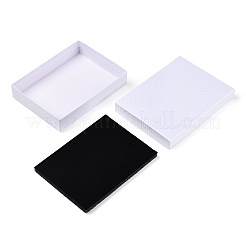 Boîtes à bijoux en carton texturé en losange&nbsp;LS-CBOX-T006-01F