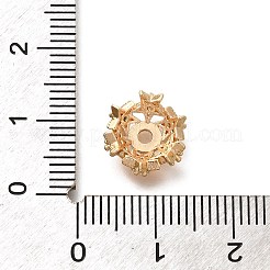 Покрытие стойки латунь микро паве прозрачные колпачки из кубического циркония&nbsp;KK-H508-25A-KCG