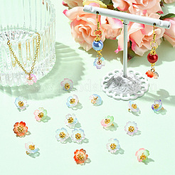 100 шт. светящиеся и двухцветные прозрачные подвески из смолы&nbsp;PALLOY-CJ00112