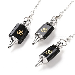 Большие подвески с маятником из смешанных драгоценных камней G-A207-02P