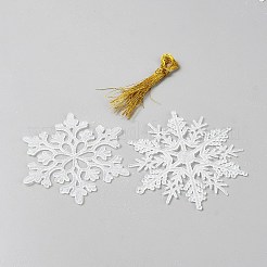 36шт снежинка пластиковая подвеска украшения&nbsp;DIY-WH20082-15A