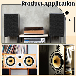 Tissu de lin pour housse d'enceinte de guitare&nbsp;AJEW-WH0481-600C