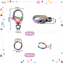 Ионное покрытие (ip) застежки-лобстеры из нержавеющей стали 304&nbsp;STAS-GA0001-70