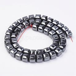 Немагнитные синтетический гематит бисер пряди G-F396-34-8x8mm