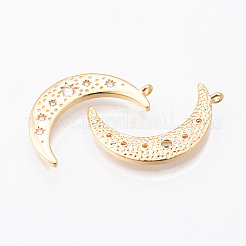 Латунные микропаве прозрачные подвески с фианитом&nbsp;Y-KK-N232-150-NF