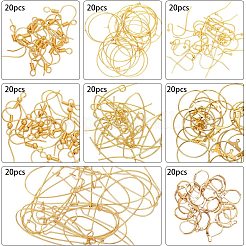 Фурнитура для сережек из латуни своими руками DIY-SC0009-44G