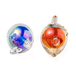 УФ-покрытие радужными переливающимися акриловыми бусинами OACR-F004-07