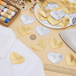 40 шт. 2 цвета компьютеризированная вышивка ткань утюгом / пришить патчи&nbsp;HEAR-FG0001-01