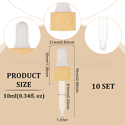 Прямые стеклянные глазные капельницы&nbsp;MRMJ-WH0075-60B-01