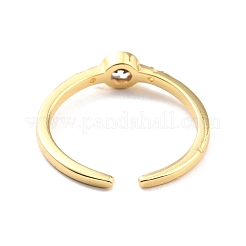 Кольцо-солитер с прозрачным кубическим цирконием RJEW-C018-17G