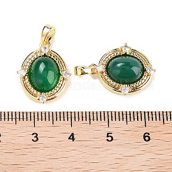 Подвески из латуни с прозрачным фианитом KK-C051-58G