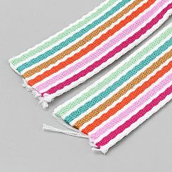 Лента из поликоттона с полосатым узором OCOR-WH0078-429