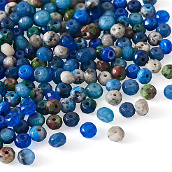 240 шт. 8-цветные бусины-рондель из натуральной кунжутной яшмы/киви-яшмы G-CD0001-11