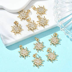 Colgantes de latón con circonitas cúbicas transparentes de Shegrace&nbsp;XGRQ3K123-534G