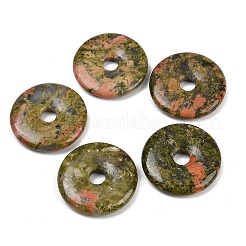 Природные подвески Unakite G-C220-F01-30mm