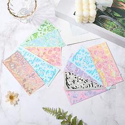 10 шт. 9 стиля наклейки из ПВХ/бумаги&nbsp;DIY-CP0011-68