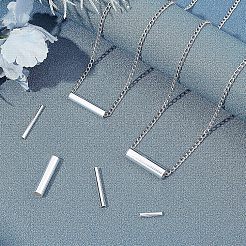 Трубчатые бусины из нержавеющей стали 304 STAS-UN0017-88S