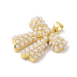 Покрытие стойки латунные подвески из АБС-пластика с жемчугом&nbsp;LS-KK-S380-05G