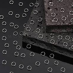 変色しにくい304ステンレススチール製スプリットリング  ダブルループ丸カン  ステンレス鋼色  6x1.2mm  内径約4.8mm  5000個/袋&nbsp;STAS-E010-6x1mm-2