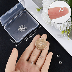 10 шт. 925 пружинные кольцевые застежки из стерлингового серебра STER-CN0001-33B