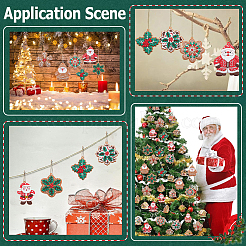 1 комплект рождественских пластиковых подвесок&nbsp;DIY-SC0026-46A